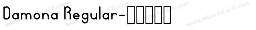 Damona Regular字体转换